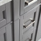 Vanity Art 72 in. Double Sink Vanity in Carrara Marble & Mirror - Grey, VA2072D-G