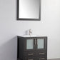 Vanity Art 30 in. Single Sink Vanity Cabinet with Ceramic Sink & Mirror - Espresso, VA3030E