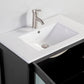 Vanity Art 30 in. Single Sink Vanity Cabinet with Ceramic Sink & Mirror - Espresso, VA3030E