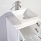 Ravenna 24 in. W x 18.5 in. D x 36 in. H Bathroom Vanity in White with Single Basin Top in White Ceramic and Mirror