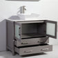 Vanity Art 36 in. Single Sink Vanity Cabinet (Wide) with Ceramic Vessel Sink & Mirror - Grey, VA3136G