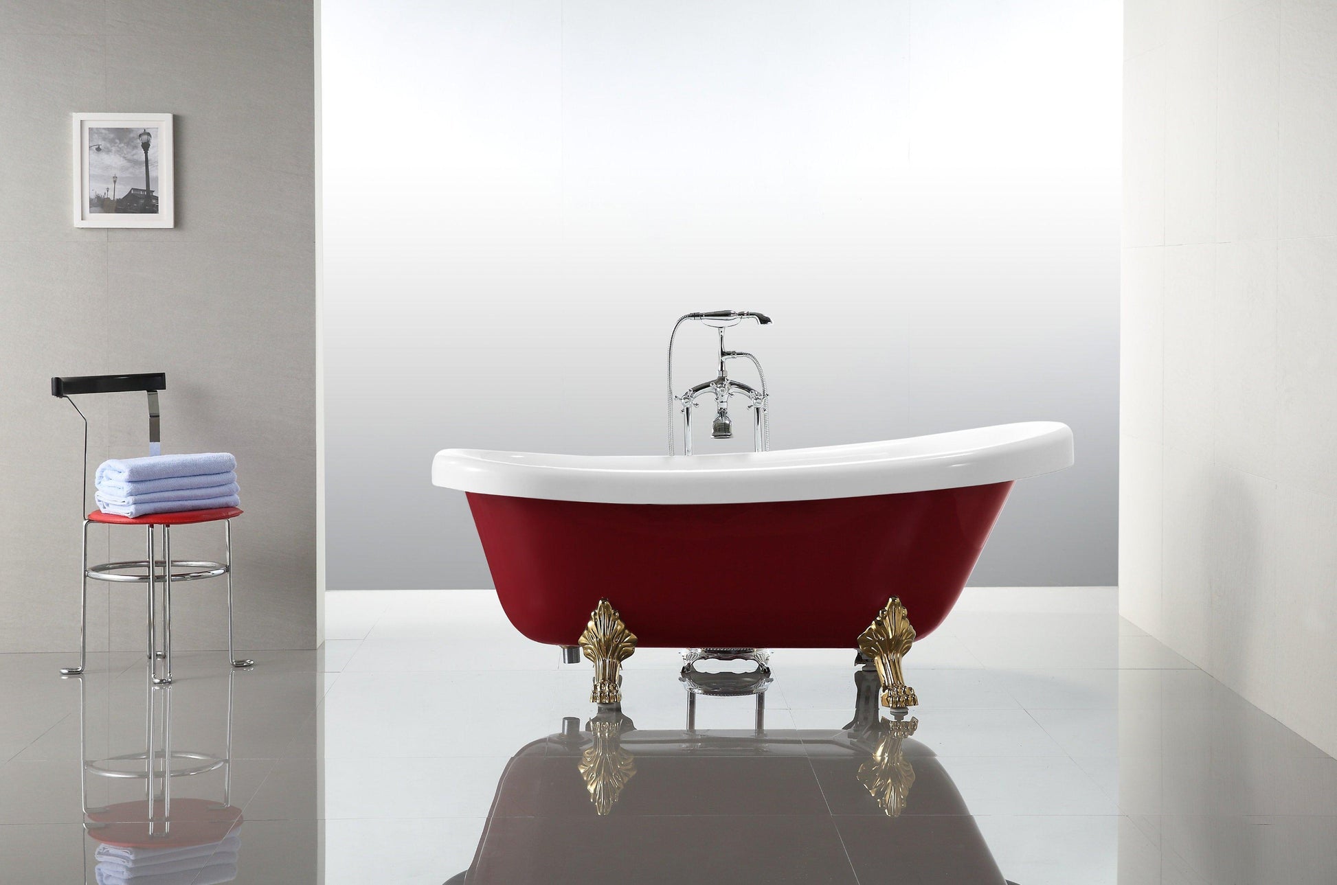 VA6311-RL 67" x 31.5" Freestanding Soaking Bathtub