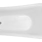 Vanity Art Belfort 71 in. Acrylic Flatbottom Freestanding Bathtub in White, VA6512-L