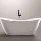 Vanity Art Mulhouse 71 in. Acrylic Flatbottom Freestanding Bathtub in White, VA6517