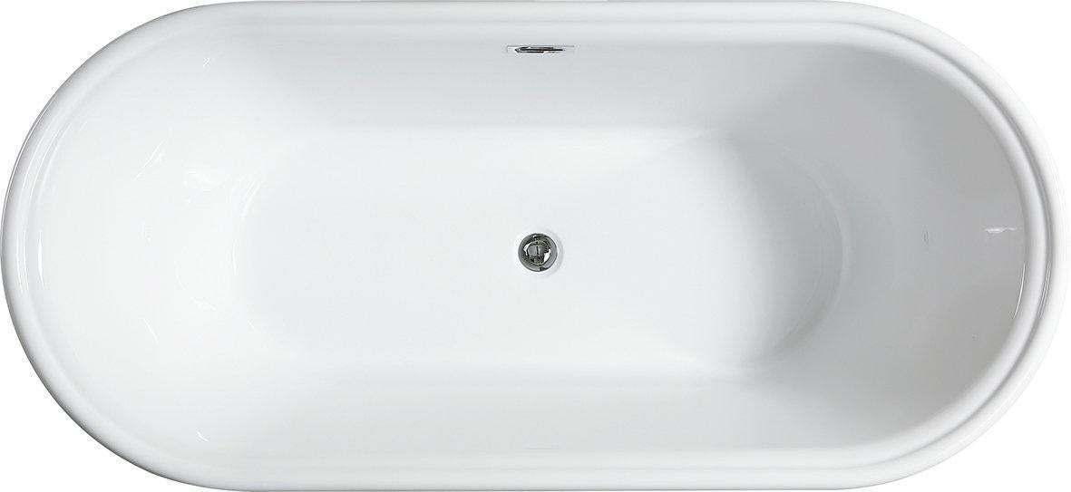 VA6610 59" x 30" Freestanding Soaking Bathtub