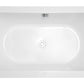 Lorient 67 in. Acrylic Flatbottom Freestanding Bathtub in White