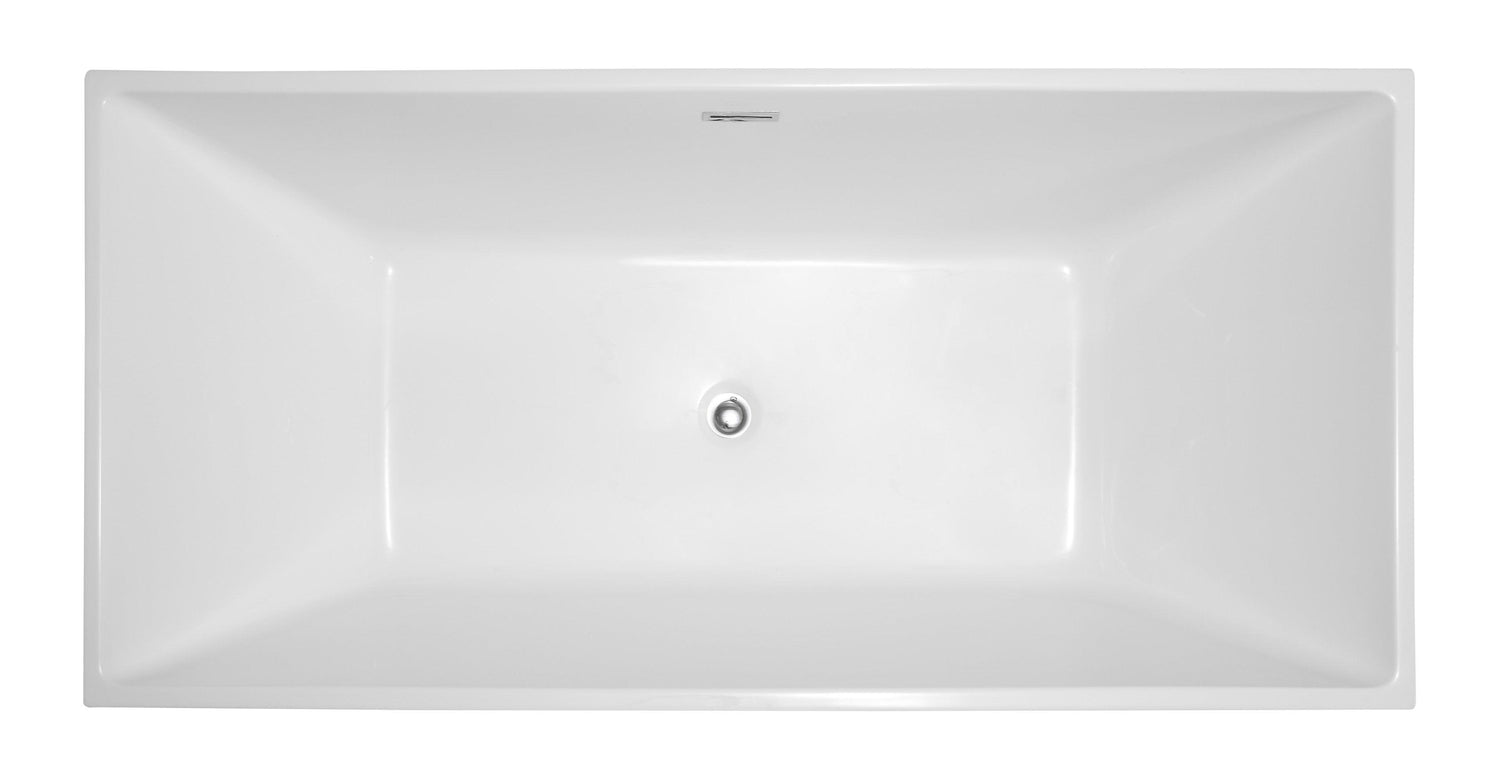 VA6813B-L 66.5" x 31.5" Freestanding Soaking Bathtub