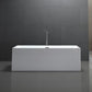 Vanity Art Talence 59 in. Acrylic Flatbottom Freestanding Bathtub in White, VA6813B