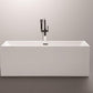 Vanity Art Talence 59 in. Acrylic Flatbottom Freestanding Bathtub in White, VA6813B