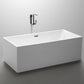 Vanity Art Talence 59 in. Acrylic Flatbottom Freestanding Bathtub in White, VA6813B