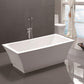 VA6817 59" x 29.5" Freestanding Soaking Bathtub