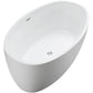 Vanity Art 55 in. x 32 in. Freestanding Soaking Bathtub, VA6834-S
