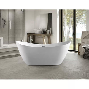 Vanity Art VA6903 Acrylic 71 in. x 29 in. Freestanding Soaking Bathtub, VA6903