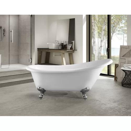 VA6910 Acrylic 67" x 30" Freestanding Soaking Bathtub