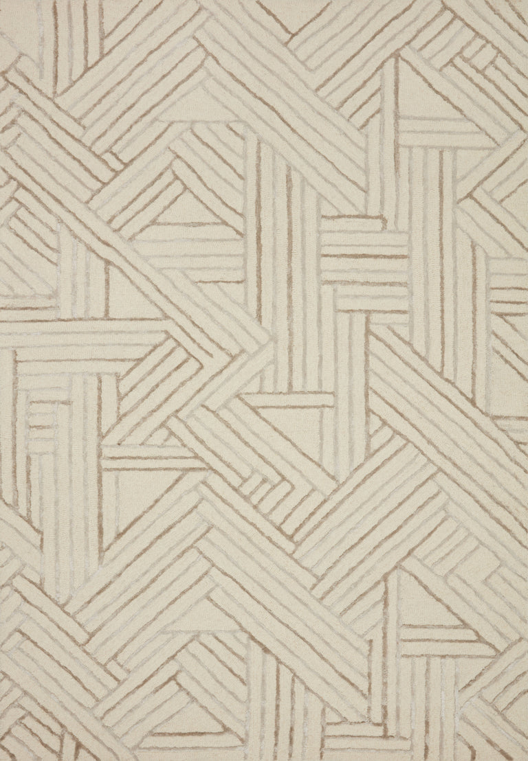 Loloi Rugs Verve Collection Rug in Ivory, Oatmeal - 9'3" x 13'
