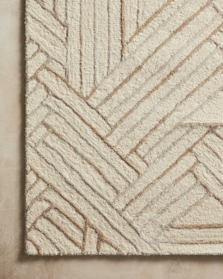 Loloi Rugs Verve Collection Rug in Ivory, Oatmeal - 9'3" x 13'