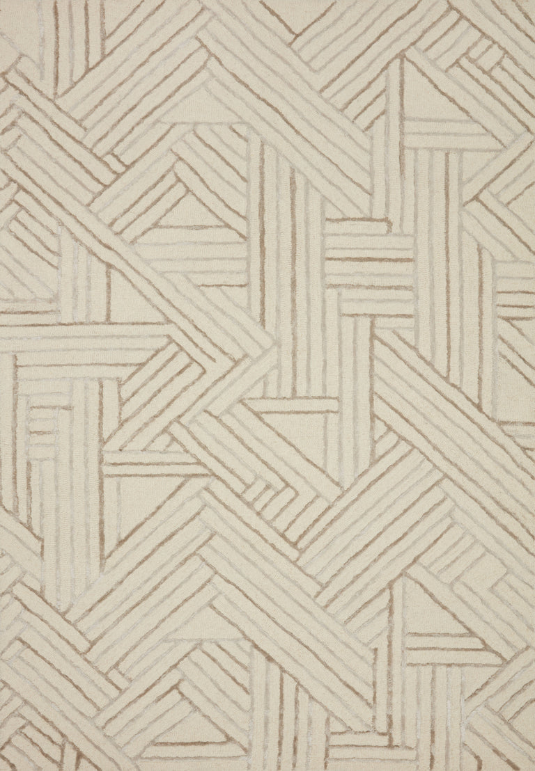 Loloi Rugs Verve Collection Rug in Ivory, Oatmeal - 8'6" x 12'