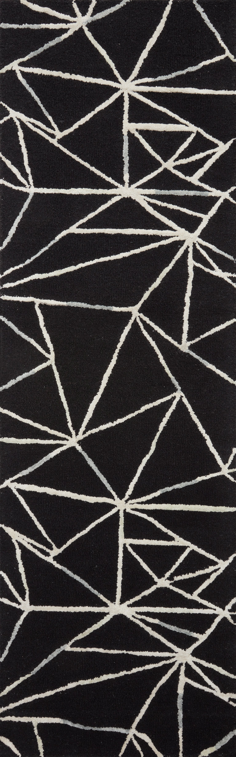 Loloi Rugs Verve Collection Rug in Black, Ivory - 9'3" x 13'