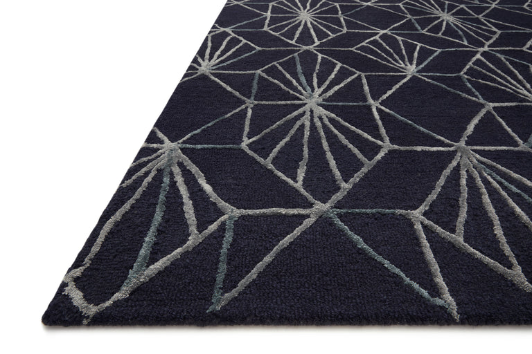 Loloi Rugs Verve Collection Rug in Denim, Ocean - 9'3" x 13'