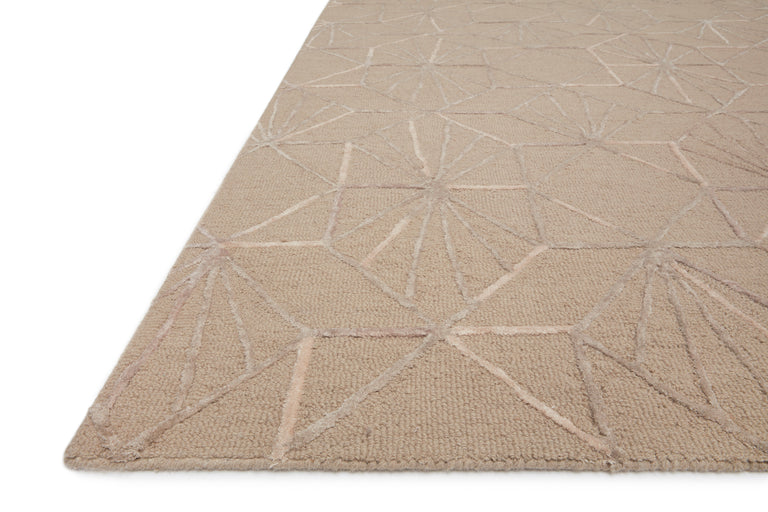 Loloi Rugs Verve Collection Rug in Sand, Blush - 7'9" x 9'9"