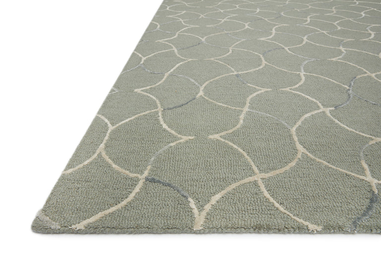 Loloi Rugs Verve Collection Rug in Sage, Silver - 7'9" x 9'9"