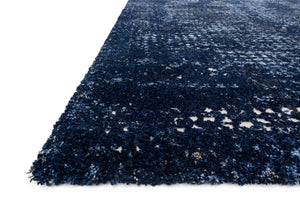 Loloi Rugs Viera Collection Rug in Dark Blue, Light Blue - 7'7" x 10'6"