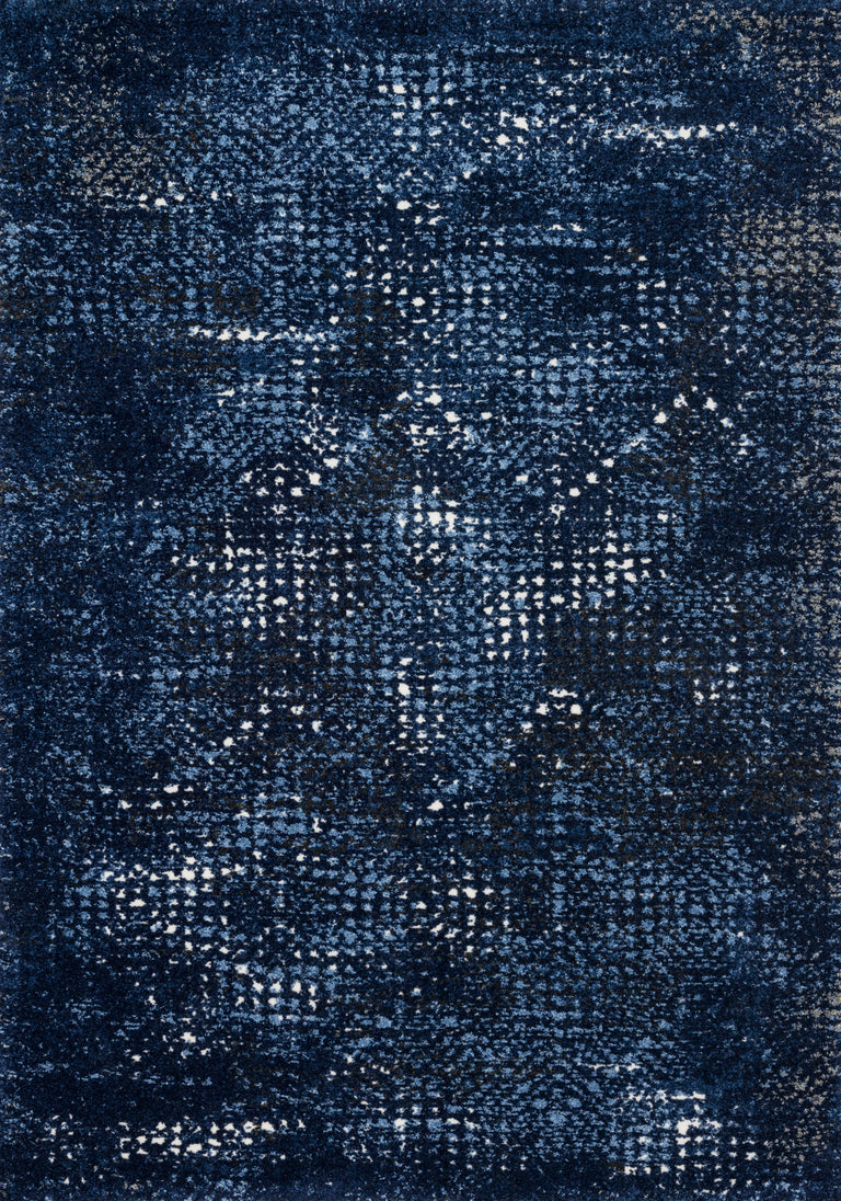 Loloi Rugs Viera Collection Rug in Dark Blue, Light Blue - 7'7" x 10'6"