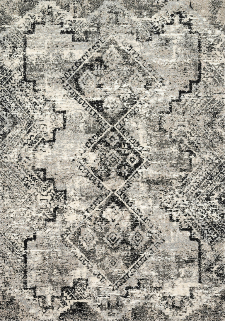 Loloi Rugs Viera Collection Rug in Grey, Black - 7'7" x 10'6"