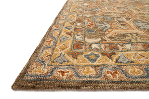 Loloi Rugs Victoria Collection Rug in Walnut, Multi - 9'3" x 13'