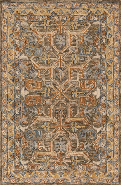 Loloi Rugs Victoria Collection Rug in Walnut, Multi - 7'9" x 9'9"