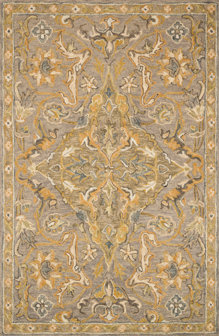 Loloi Rugs Victoria Collection Rug in Grey, Multi - 7'9" x 9'9"