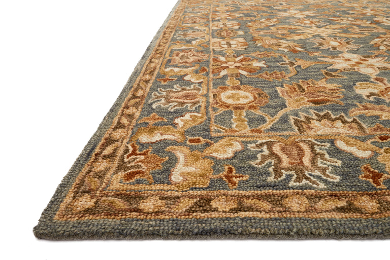 Loloi Rugs Victoria Collection Rug in Slate, Slate - 9'3" x 13'