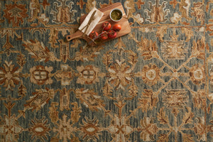 Loloi Rugs Victoria Collection Rug in Slate, Slate - 9'3" x 13'