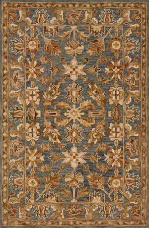 Loloi Rugs Victoria Collection Rug in Slate, Slate - 7'9" x 9'9"