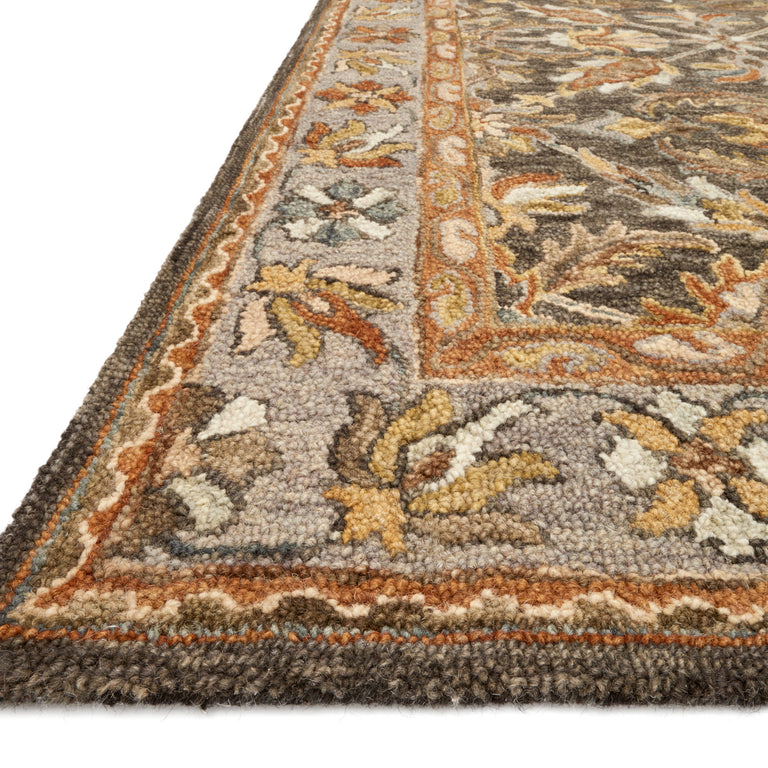 Loloi Rugs Victoria Collection Rug in Dk Taupe, Grey - 7'9" x 9'9"