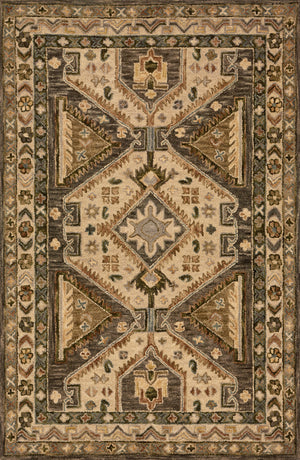 Loloi Rugs Victoria Collection Rug in Walnut, Beige - 7'9" x 9'9"