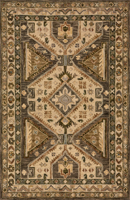Loloi Rugs Victoria Collection Rug in Walnut, Beige - 7'9" x 9'9"