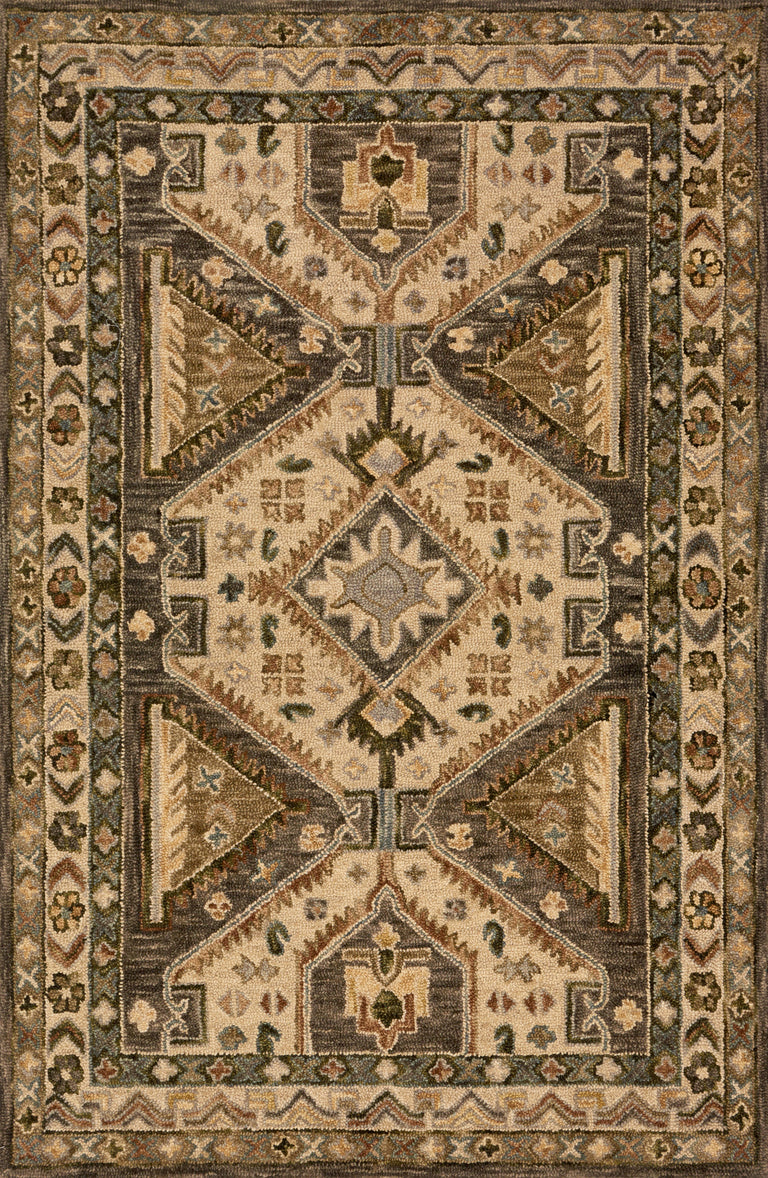 Loloi Rugs Victoria Collection Rug in Walnut, Beige - 7'9" x 9'9"