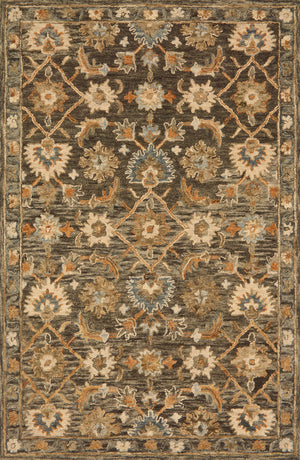 Loloi Rugs Victoria Collection Rug in Dk Taupe, Multi - 9'3" x 13'