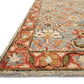 Loloi Rugs Victoria Collection Rug in Slate, Terracotta - 9'3" x 13'
