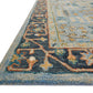 Loloi Rugs Victoria Collection Rug in Lt Blue, Dk Blue - 9'3" x 13'