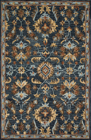 Loloi Rugs Victoria Collection Rug in Denim, Multi - 7'9" x 9'9"