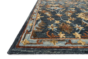Loloi Rugs Victoria Collection Rug in Denim, Multi - 7'9" x 9'9"