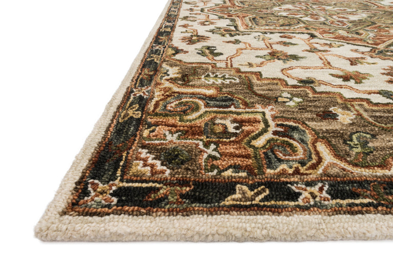 Loloi Rugs Victoria Collection Rug in Ivory, Tobacco - 9'3" x 13'