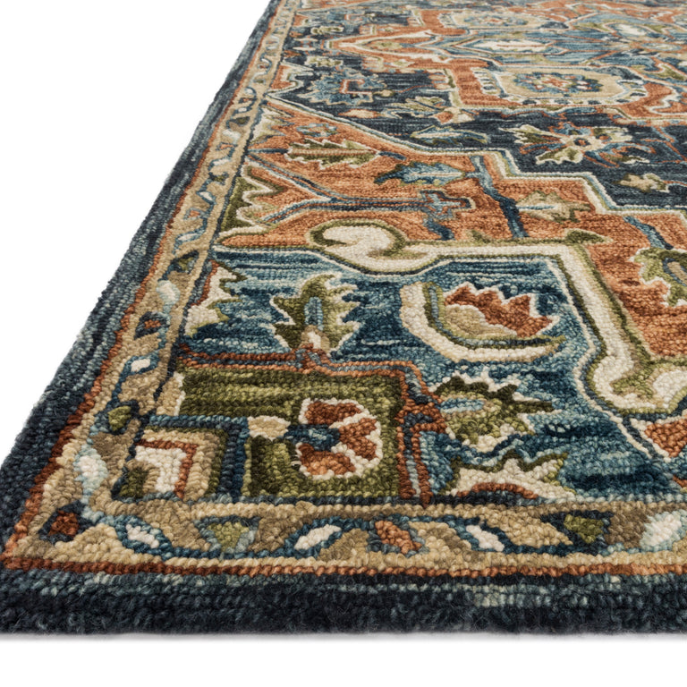 Loloi Rugs Victoria Collection Rug in Rust, Multi - 7'9" x 9'9"