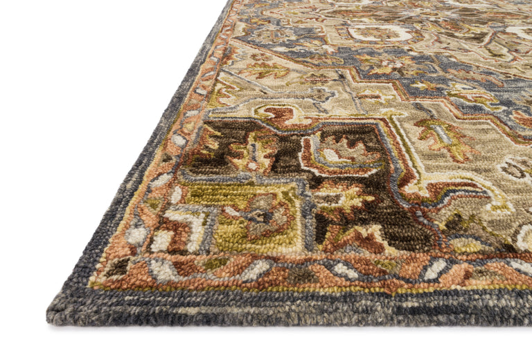 Loloi Rugs Victoria Collection Rug in Smoke, Sand - 9'3" x 13'