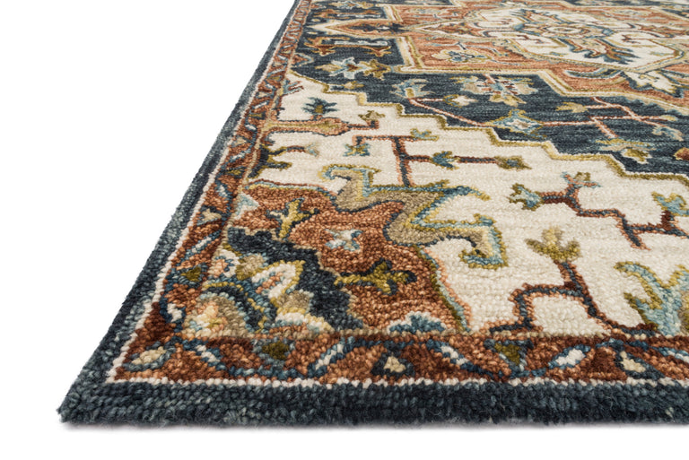 Loloi Rugs Victoria Collection Rug in Blue, Multi - 9'3" x 13'