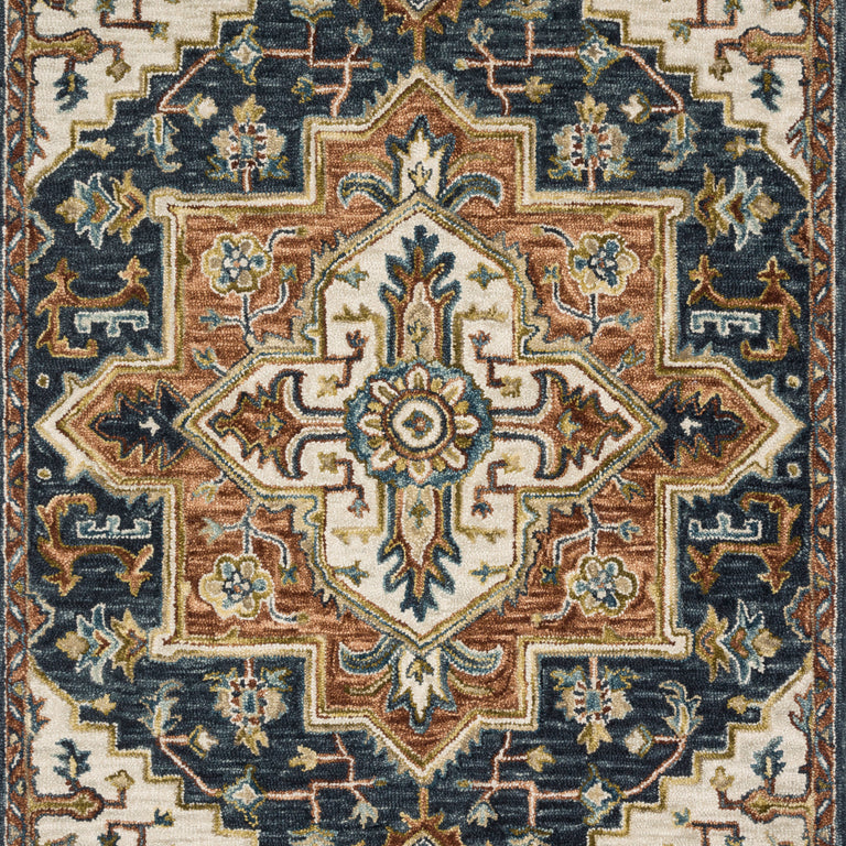 Loloi Rugs Victoria Collection Rug in Blue, Multi - 7'9" x 9'9"