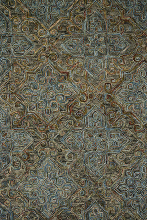 Loloi Rugs Victoria Collection Rug in Charcoal, Multi - 7'9" x 9'9"