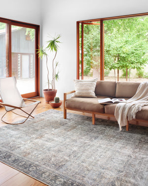 Loloi Rugs Wynter Collection Rug in Grey / Charcoal - 8'6" x 11'6"